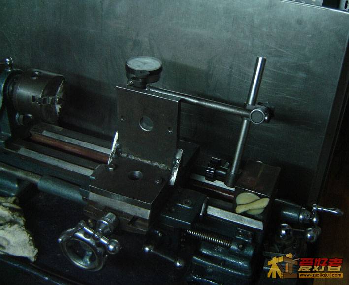 车床加铣附件打表