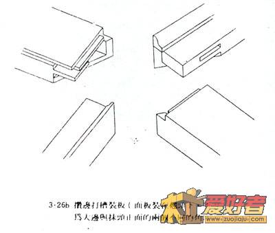 3-26b 攒边打槽装板（面板装在翘头下，所示为大边与抹头正面的两个不同角度）.jpg