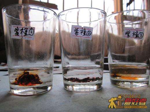 紫檀全家福，泡10秒