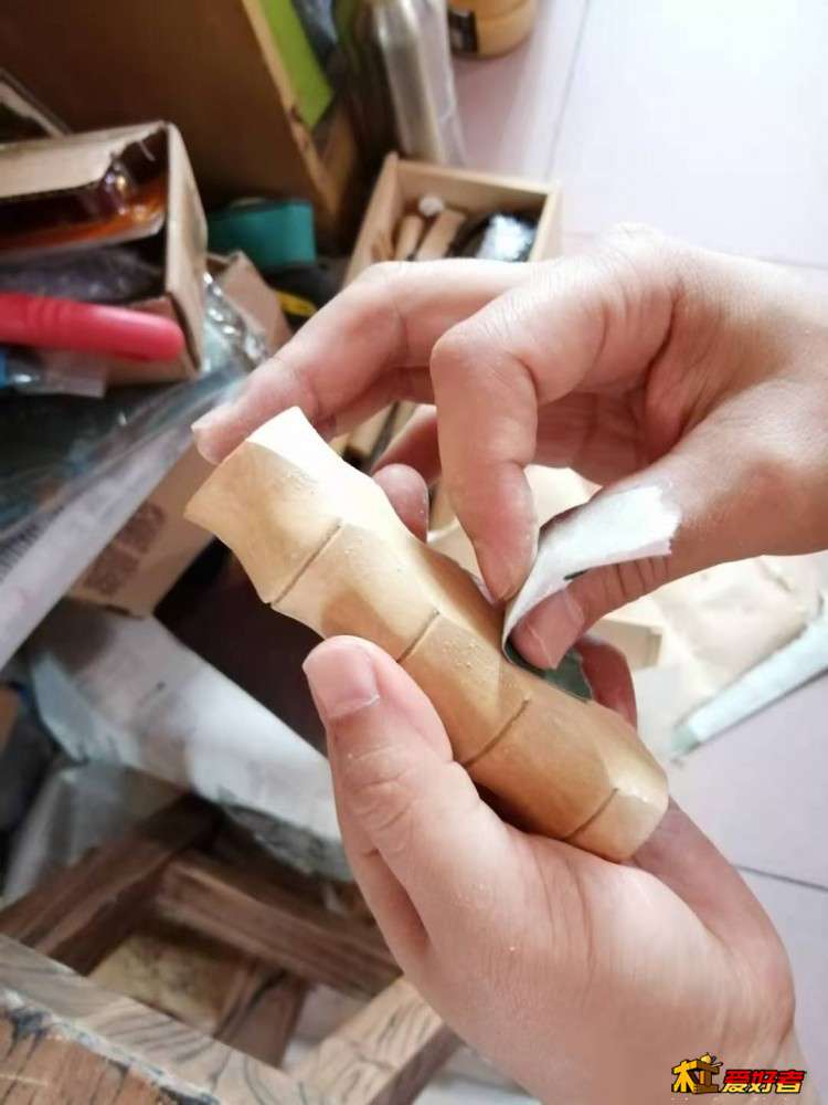 黄杨木仿竹根“澄心”笔搁04.jpg