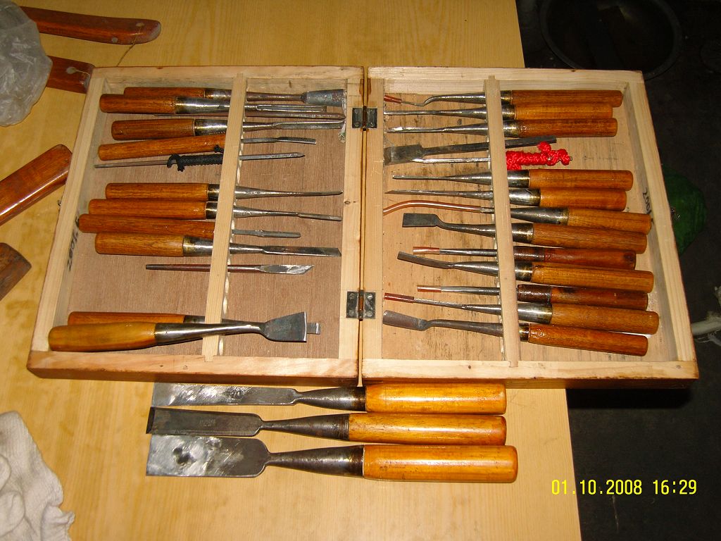 雕刻工具，清凉寺铁匠打造