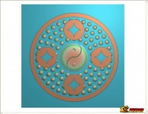 仿古圆乳丁八卦壁