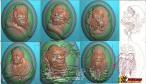 达摩六祖齐全_挂件