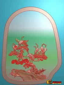 DoQ54仙鹤茶盘