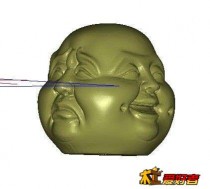 四面大头笑佛挂件