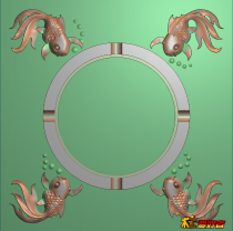 四鱼烟灰缸