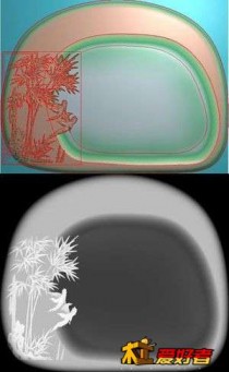 竹鸟砚台