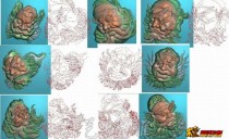新款钟馗头头像_驱邪挂件图