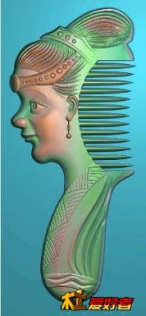 女人头梳子
