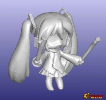 Q版-初音未来 公仔 圆雕