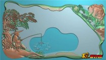 姜太公钓鱼茶盘