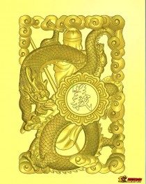 46牌镂空关公双面ArtCAM精修牌子图完美版