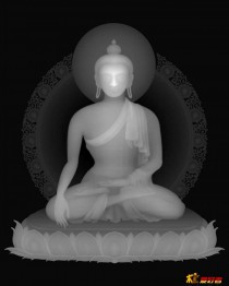 释迦摩尼灰度图