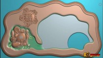 佛弥勒佛五福字茶盘